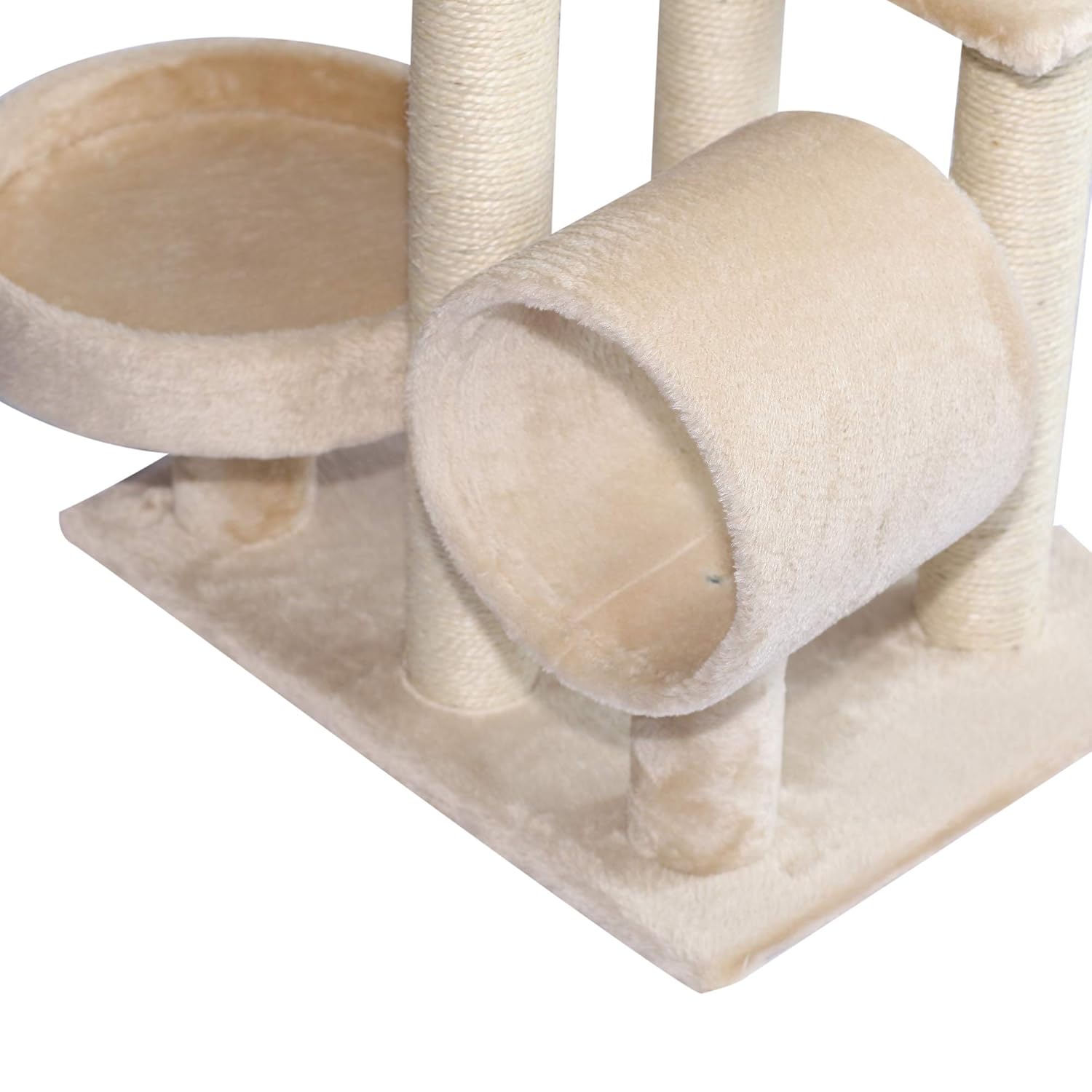 Pawhut Cat Tree Kitten Pet Scratching Post Perch Activity Center