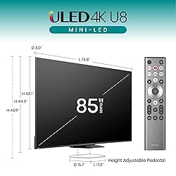 Hisense 85-Inch Class U8 Series Mini-LED ULED 4K