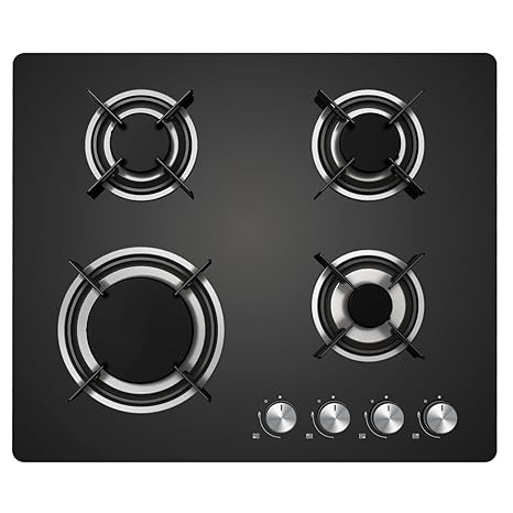 Cookology Gas On Glass Hob 60cm Built In Glass Cooktop Auto