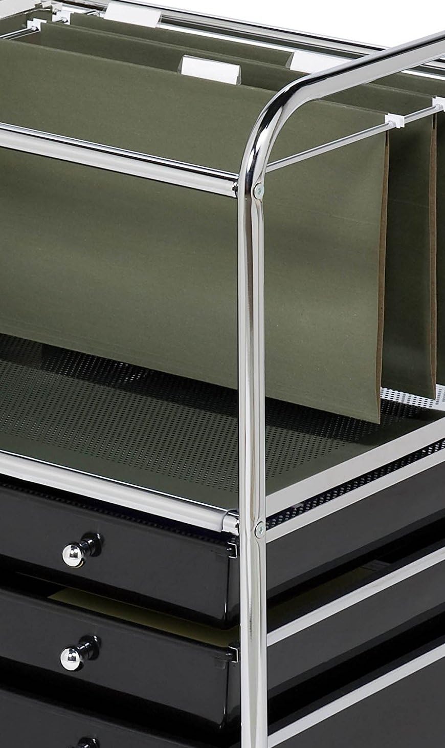 Honey-Can-Do CRT-01512 5-Drawer Hanging File Cart,Chrome Finish: Home & Kitchen