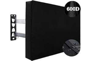 INDEED BUY Outdoor TV Cover 55" - 58" - with Bottom Cover - 600D Waterproof TV Covers and Weatherproof Dust-Proof Material,Protect Your LED, LCD, Plasma TV Screens