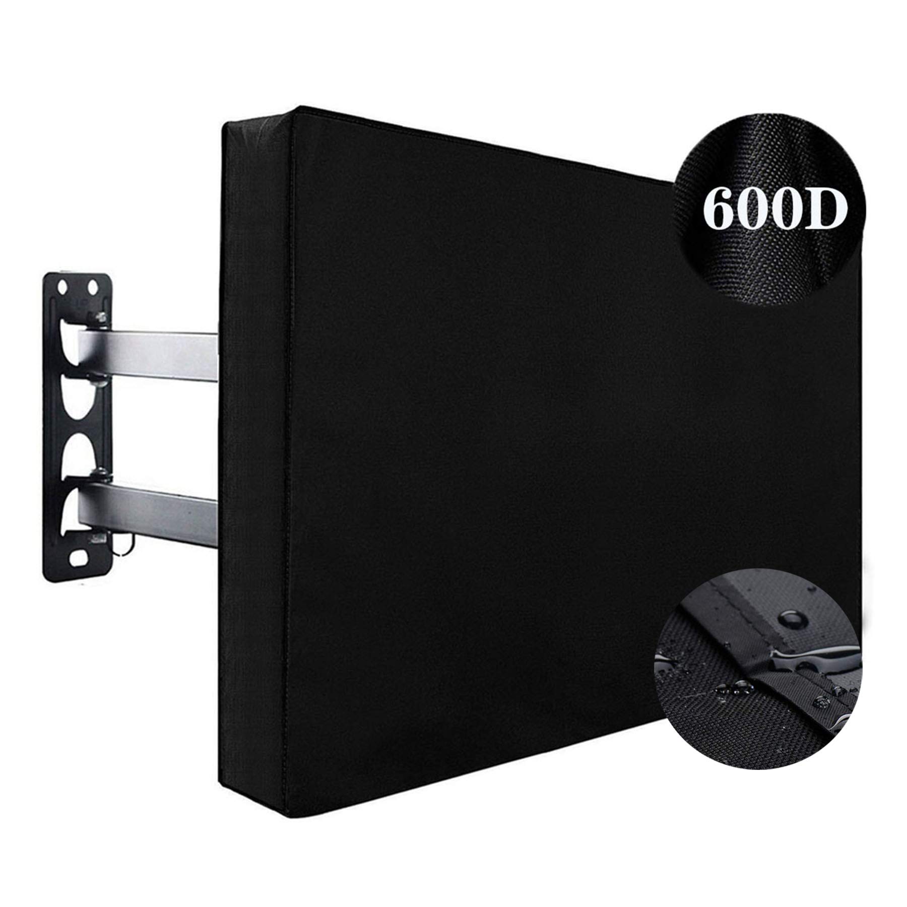Photo 1 of Outdoor TV Cover 55" - 58" - with Bottom Cover - 600D Waterproof TV Covers and Weatherproof Dust-Proof Material,Protect Your LED, LCD, Plasma TV Screens