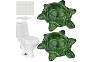 FOWSRHRG 2Pcs Toilet Bolt Covers, Resinous Sea Turtles Toilet Bolt Caps, Fun Toilet Bolt Covers Decorative, Universal Toilet Screw Cover Caps