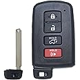 MechanMagic Smart Key Fob Remote Replacement Fits for Toyota Rav4 2013 2014 2015 2016 2017 2018 Keyless Entry Remote Control HYQ14FBA G Board 0020 (281451-0020) 89904-0R080 89904-42070 4BTN