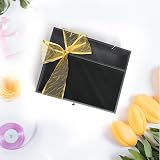 BELLE VOUS Black Valet Tray with Drawer - 7 Compartment Organiser view 7