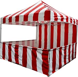 Impact Canopy 10x10 Striped Canopy Tent Impact Canopies Vendor Booth