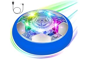 JRD&BS WINL Kids Toys Hover Soccer Ball - Battery Operated Air Floating With LED Light and Soft Foam Bumper, Indoor Outdoor Hover Game Gifts for Ages 3-16