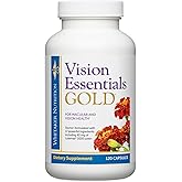 Dr. Whitaker's Vision Essentials Gold - Eye Health Supplement with 40 mg of Lutein Plus, Zeaxanthin & Taurine - Supports Macular Health and Shields Eyes Against Blue Light Exposure (120 Capsules)