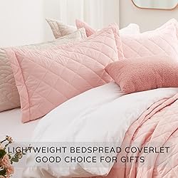 SunStyle Home Quilt Set King Pink Lightweight