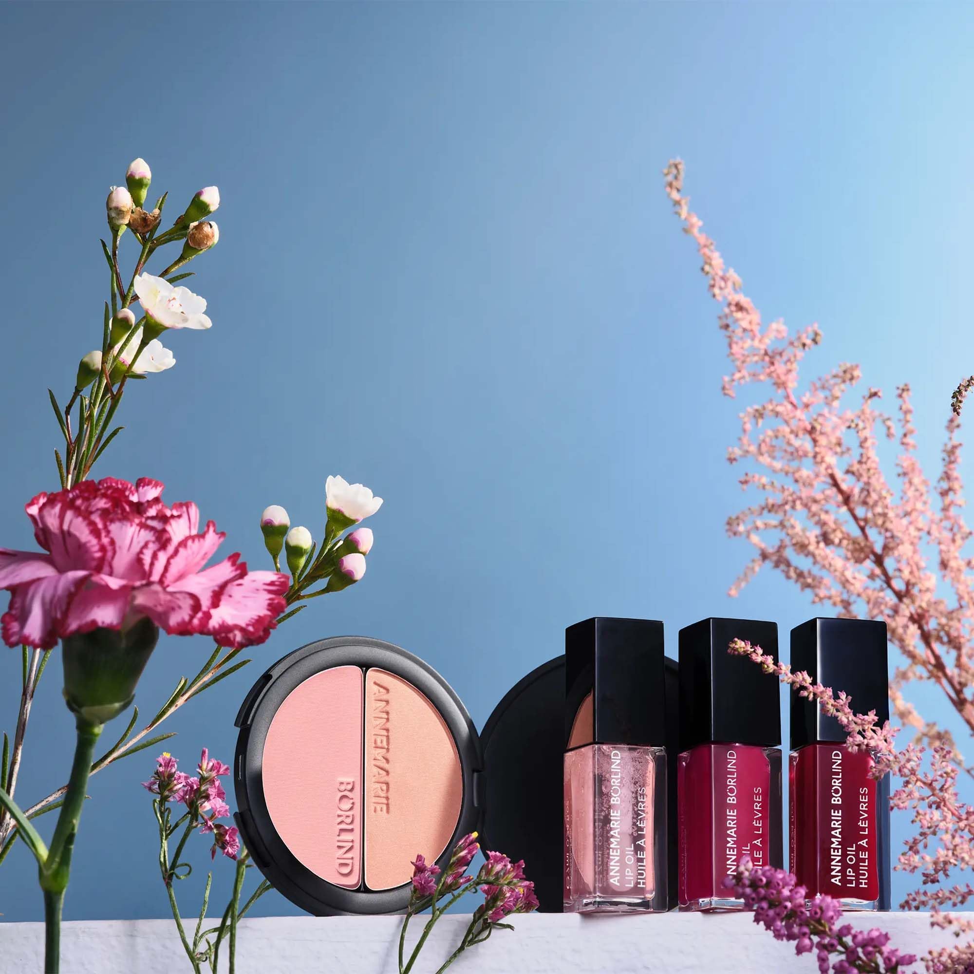 ANNEMARIE BÖRLIND LIP OIL CHERRY BLOSSOM Limited Edition (7 ml) - Pflegendes Lip Oil für Glow & Volumen-Effekt, Lippenöl Mit Wakame-Alge, Marulaöl & Bio-Avocadoöl, Vegan 7