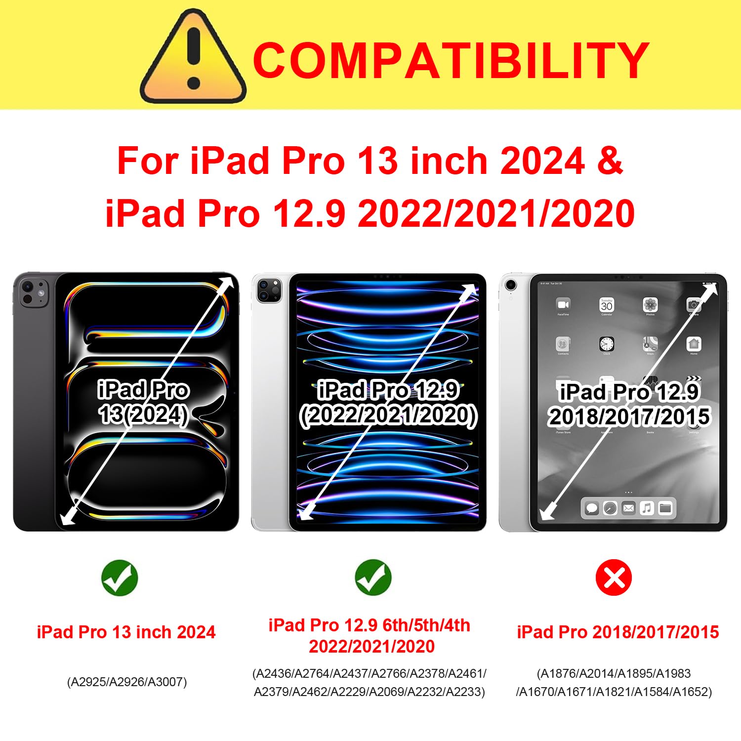 ZtotopCases for New iPad Pro 13 Inch Case 7th Gen