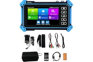 IP Camera Tester with PoE, WANLUTECH CCTV Camera Tester CVI TVI AHD SDI Analog Camera Tester 5.4inch Touchscreen RJ45 Cable TDR Tester RS485 HDMI in VGA in (IPC-5200 Plus)