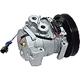 A/C Compressor 10S15C for Freightliner Cascadia, Coronado, MT45, MT55 / Western Star 4800SF, 4900EX, 4900SA.. (6-Grooves) - 4713442 QR