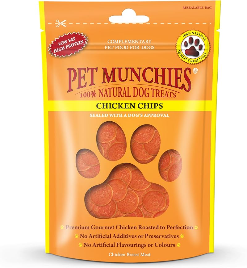 PET MUNCHIES Chicken Chips Dog Treats 100g