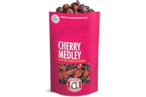 CHUKAR CHERRIES Chukar Cherry Medley – Dried Bings, Rainiers & Tarts from the Pacific Northwest | No Added Sugar, Sulfites or Preservatives, Non-GMO, No Artificial Ingredients (1 Bag)