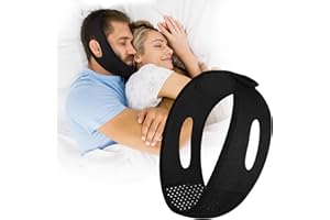 LUNIA Anti Snoring Devices, Chin Strap for Sleeping, Double Adjustable Chin Straps for Men and Women, Stop Snoring Solution - EEE