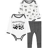 BambooBud Baby Girls Boys Clothes Set Long Sleeve Bodysuit with Pants Newborn Outfits Viscose from Bamboo Clothing Outfit