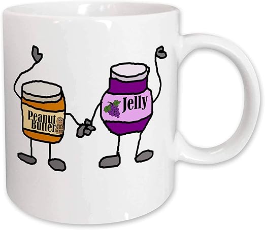 3drose 263680 2 Funny Cute Peanut Butter And Jelly Cartoon