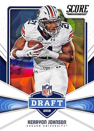 Amazoncom 2018 Score Nfl Draft 25 Kerryon Johnson Auburn