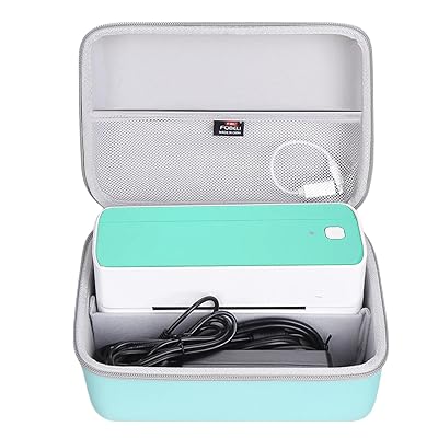 FBLFOBELI Hard Case for POLONO/for Phomemo/for SVANTTO/for YOTON/for Rollo/for Nelko/for Omezizy Bluetooth Thermal Shipping Label Printer - 241BT Wireless 4x6 Label Printer (Green)