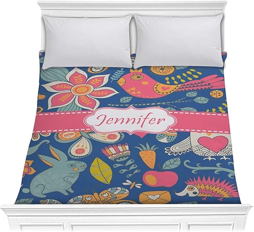 Amazon Com Rnk Shops Owl Hedgehog Comforter Full Queen