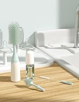Momcozy Innovative Baby Bottle Brush Set Press-to-Foam 2 Heads Silicon view 7