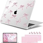 May Chen Compatible with MacBook Air 13 inch Case 2022 2021, 2020-2018 Release Model: M1 A2337 A2179 A1932, Plastic Hard Shell Case Cover for Mabook Air 13 inch with Retina Dispaly, Star Bow