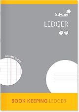 Silvine A4 Book Keeping Ledger 32 Pages Double Entry Ref SJA4L