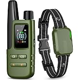 Dog Shock Collar - 4500FT Dog Training Collar with Remote for Dogs 10-120lb | IPX8 eCollar with No-Shock Mode, Beep(1-8) Vibration(1-16) Shock(0-99), Waterproof Electric Colalr for Small Medium Large Dog