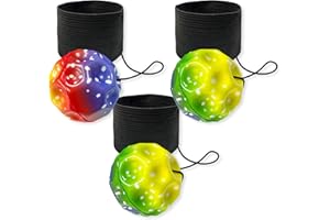 WELANE Bounce Ball, 3 PCS Moon Space Ball with Elastic String for Playing, Exercising (6cm/2.36in)