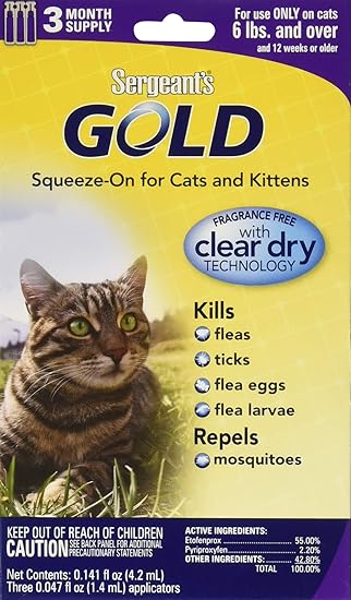 sergeants cat flea drops