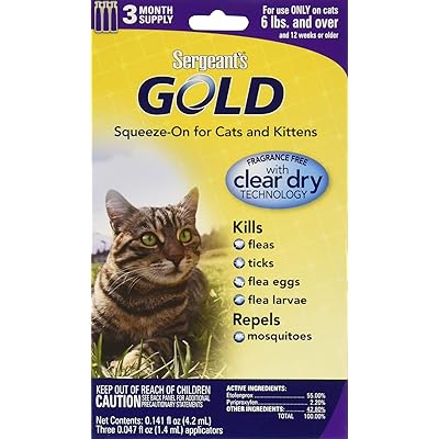 Sergeants Gold Flea and Tick Squeeze-On for Cats Kenya Ubuy