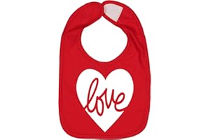 Aiden's Corner Handmade Cute Baby Holiday Valentine Bibs - Boy Girl Love Mommy First Valentine's Day Bib