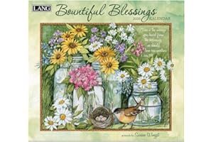 Lang Bountiful Blessings 2026 Wall Calendar – 13.4″ × 12″, 12-Month Calendar with Stapled Binding, Linen-Embossed Art & Inspirational Scripture by Susan Winget