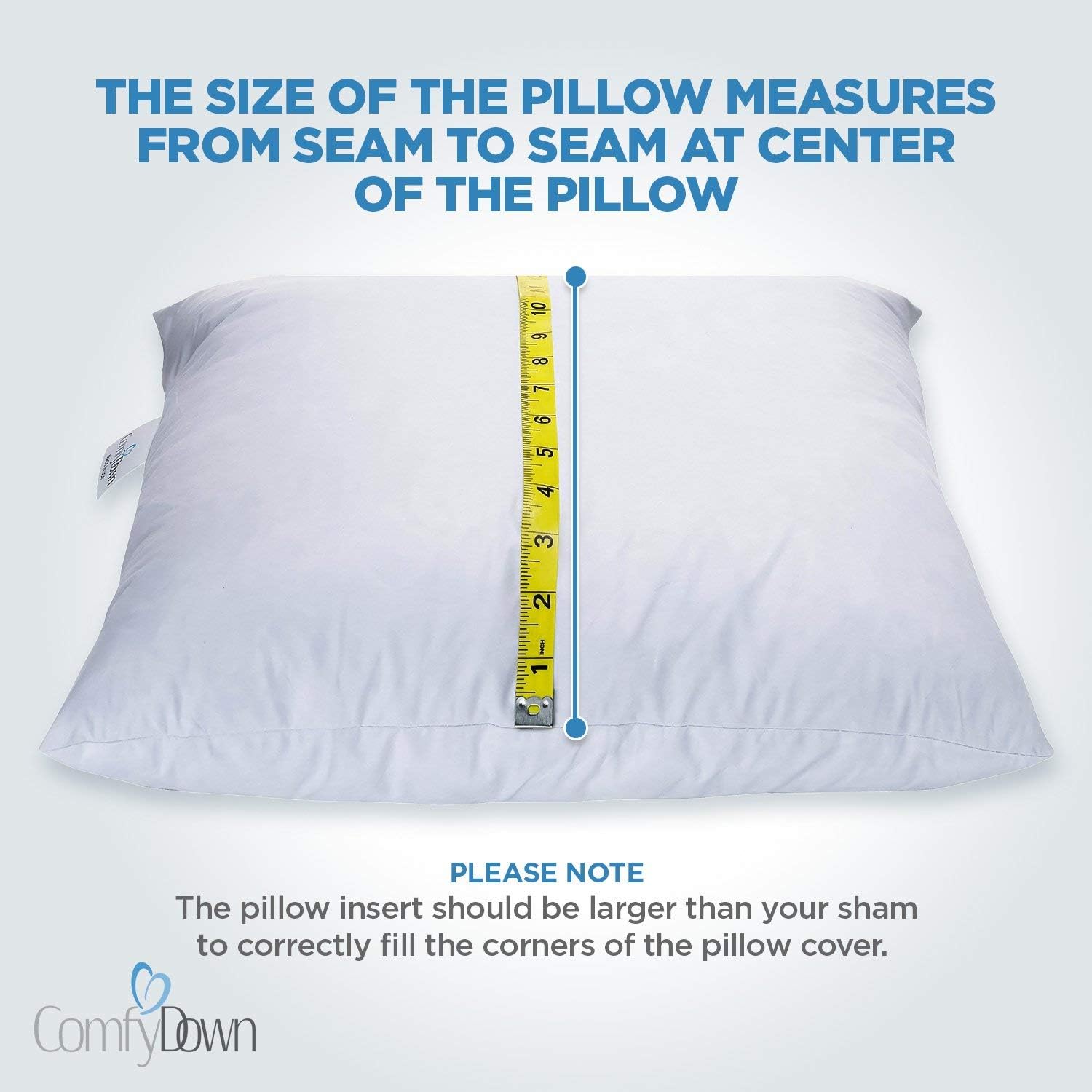 Amazon Com Comfydown 95 Feather 5 Down 26 X 26 Square