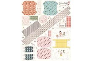 Riley Blake Serendipity 2 Zipper Pouch Panel by Minki Kim | Quilting Cotton Fabric Panel, Makes 3 Zipper Pouches | Sewing & C