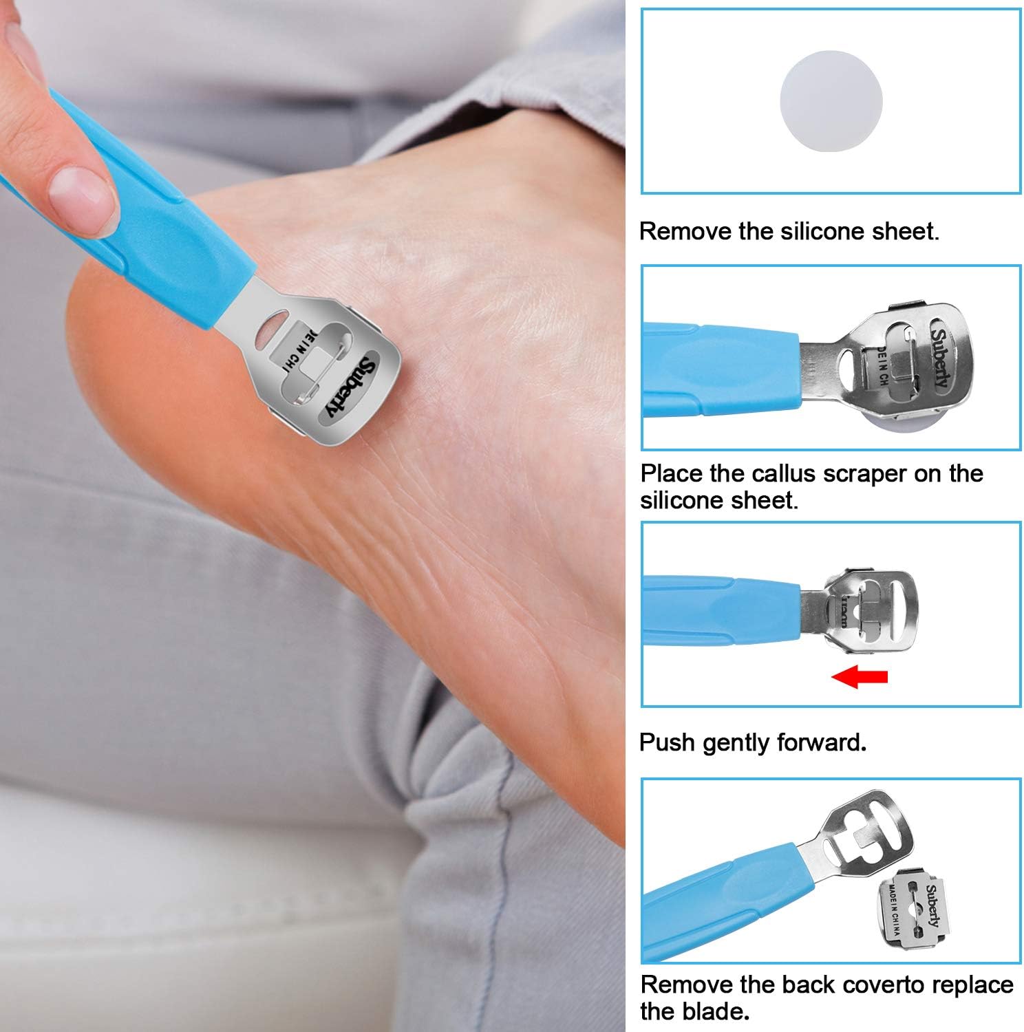 EAONE Professional Pedicure Tools Set 20 in 1, Foot Care Kit Stainless Steel Foot Rasp Foot Dead Skin Remover Pedicure Kit for Men Women Christmas Gift: Health & Personal Care
