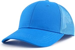 Armycrew Youth Size Kid's Cotton Twill 6 Panel Trucker Mesh Baseball Cap