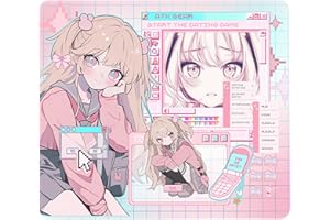 ATK Anime Mouse Pad – Nana, Soft Lycra Fabric Gaming Mousepad, Neutral Glide Surface, Recessed Edge, Large 490×420×4mm