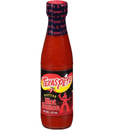 Amazon.com : T W Garner New Texas Pete Hotter Hot Sauce, 6 Ounce