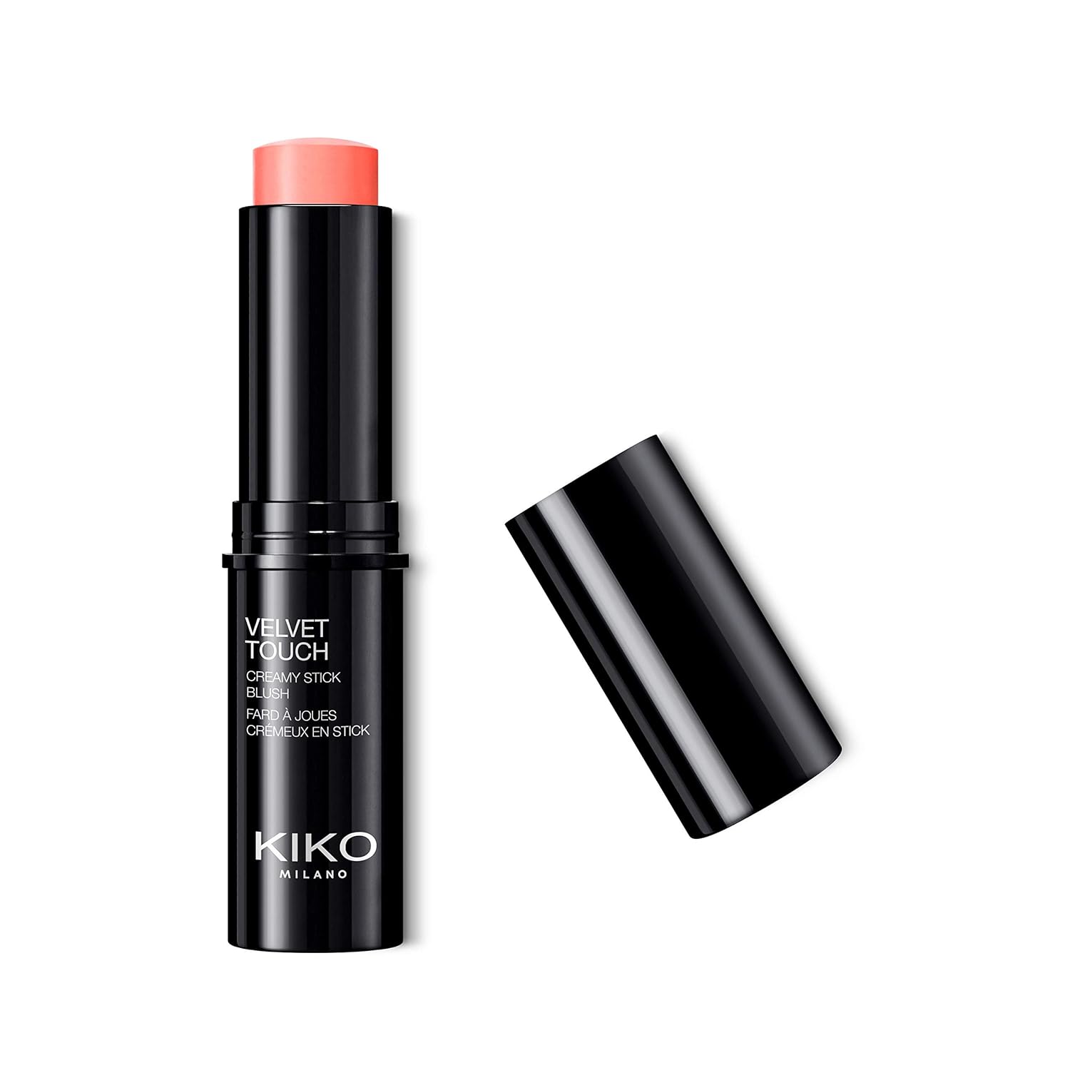 KIKO MILANO - Velvet Touch Cream Blush Stick | Creamy Texture and Radiant Finish | Coral Rose 03 | Cruelty Free Makeup | Professional Makeup Lipstick | Made in Italy