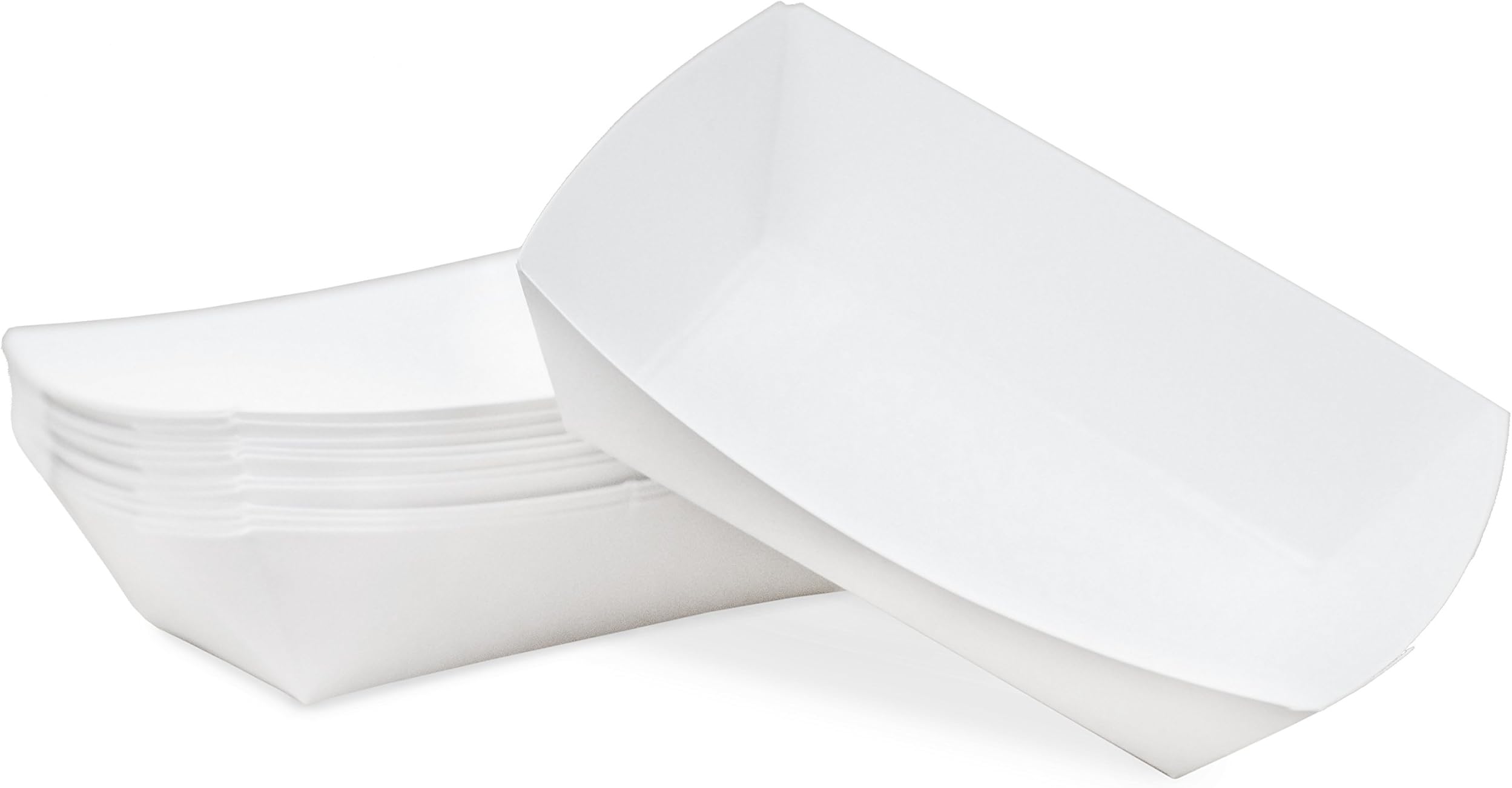 Small (1 Lb.) White Paper Food Tray | 25 Ct