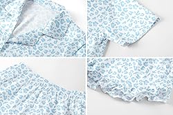 Umeyda Girls Satin Silky Collar V Neck Ruffle Short