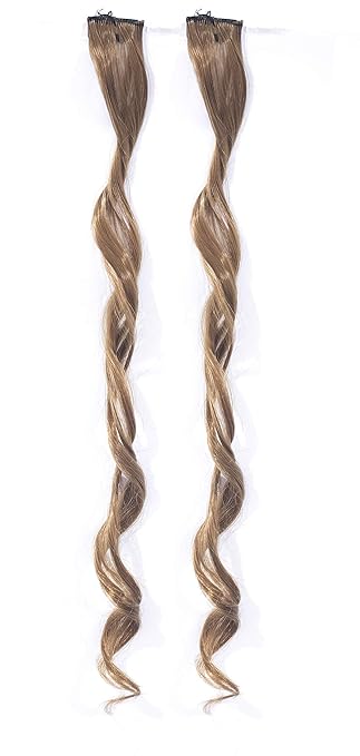 Morges Hair Piece Hair Extensions Colour Streaks Highlights For Girls And Women 2 Pieces Medium Brown Pack Of 1 Amazon In Beauty