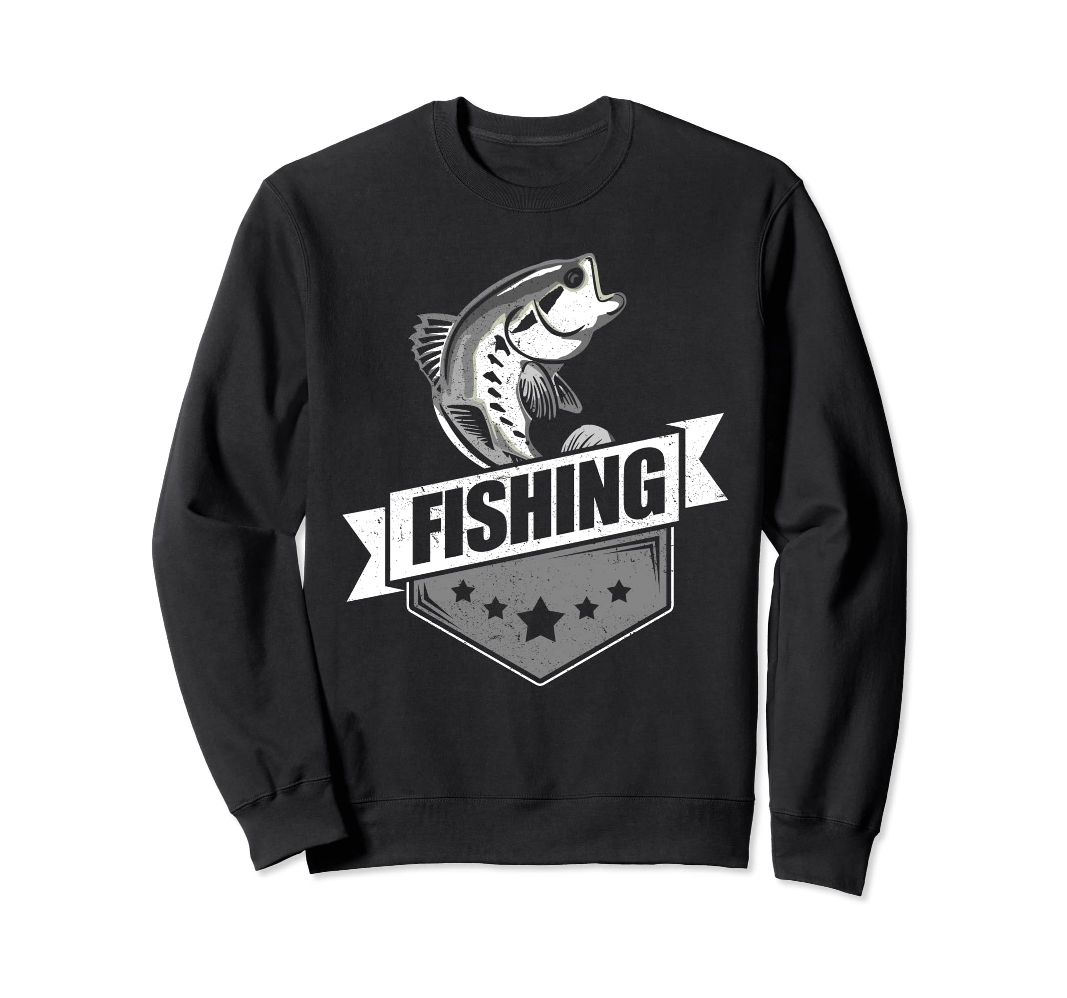 Angler motif with fish and fishing rod gift fishing Sweatshirt