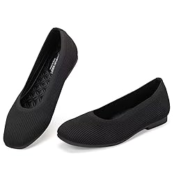 Frank Mully Womens Square Toe Flat Shoes