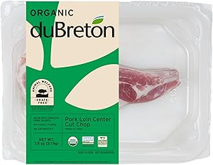 Dubreton Organic Bone-in Pork Loin Chops, 7.5 OZ