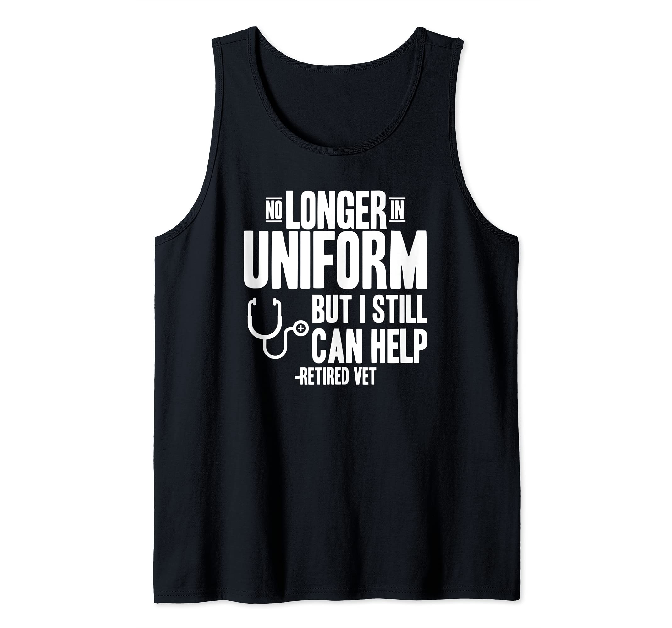 Proud Retired Veterinarian Quote Vet Retirement Tank Top โ image 1