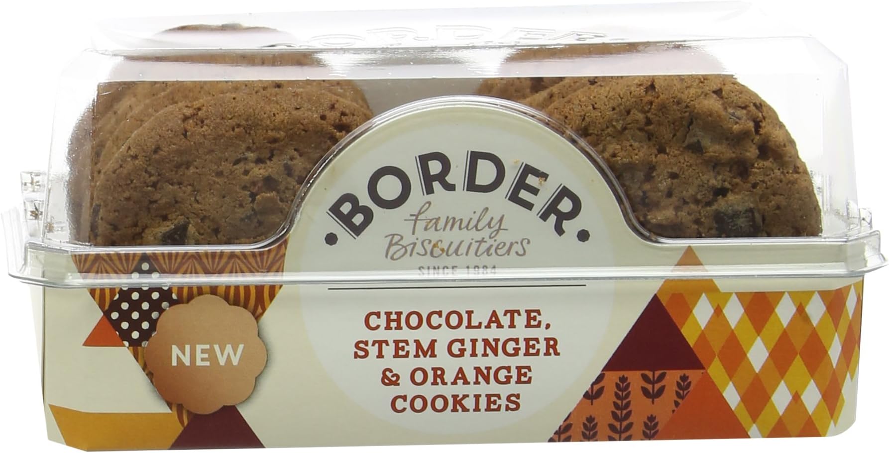 Border Biscuits Chocolate Stem Ginger and Orange Cookies 150g