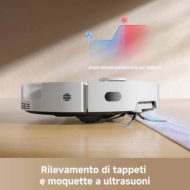 D20 Pro Plus Robot Aspirapolvere Lavapavimenti, DuoBrush per Peli